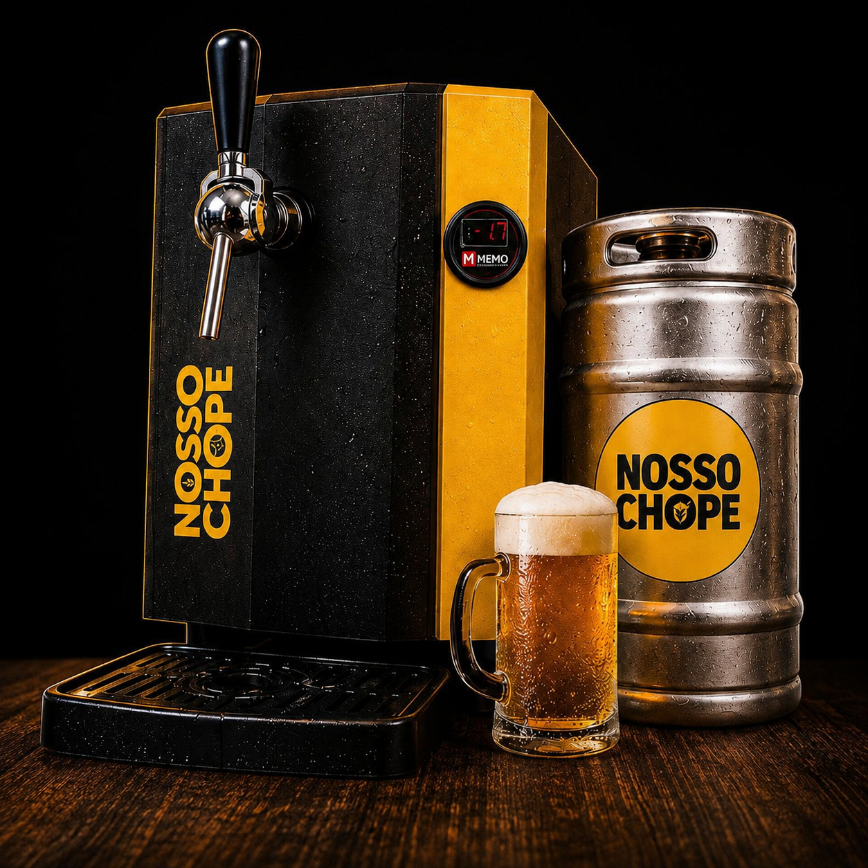 Kit Nosso Chope — chopeira profissional e barril